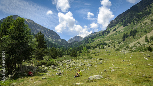 Carançà Valley in summer (Pyrénées Orientales, France) photo