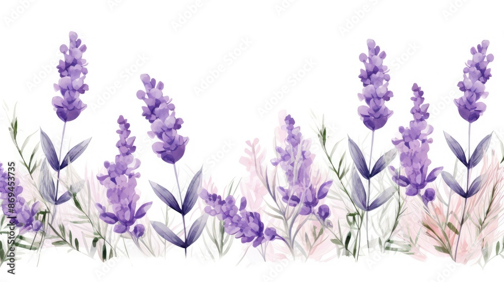 lavender flowers isolated on white lavender flowers isolated on white