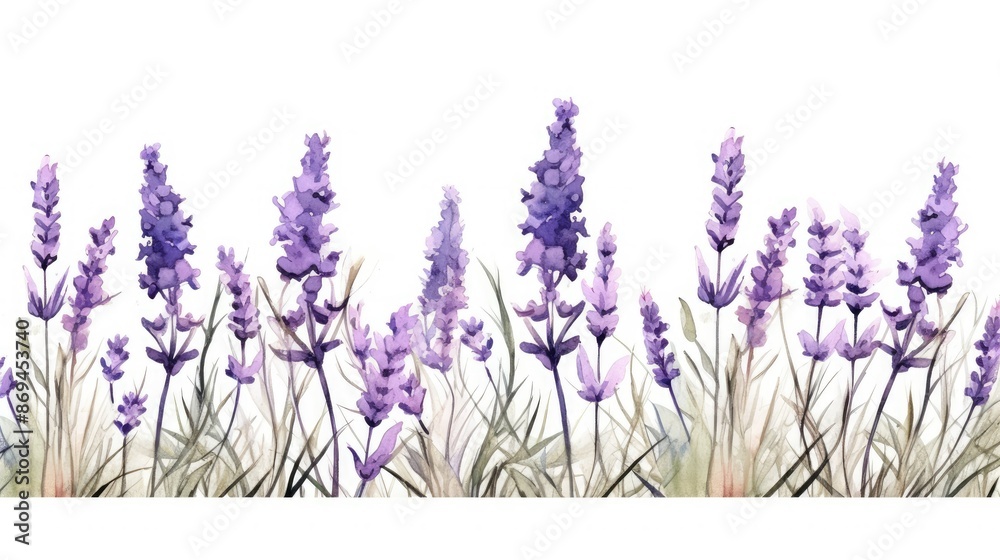Obraz premium lavender isolated on white