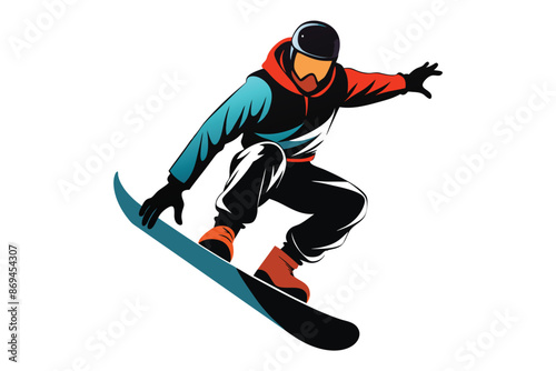 a vector silhouette illustration of a snow.eps