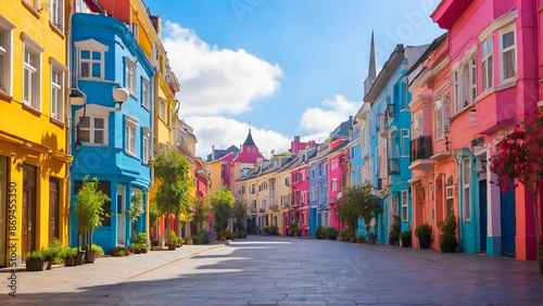 street in the town country