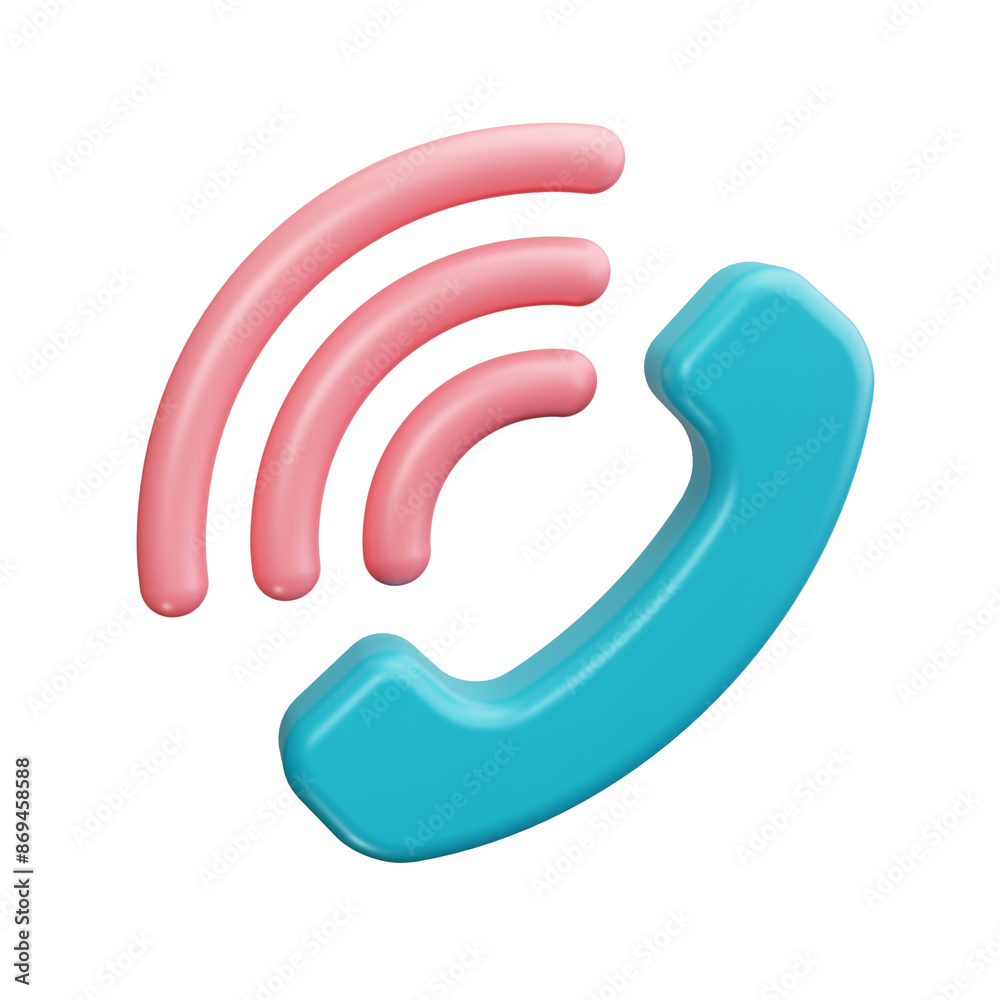 phone call 3d render icon phone call 3d render icon