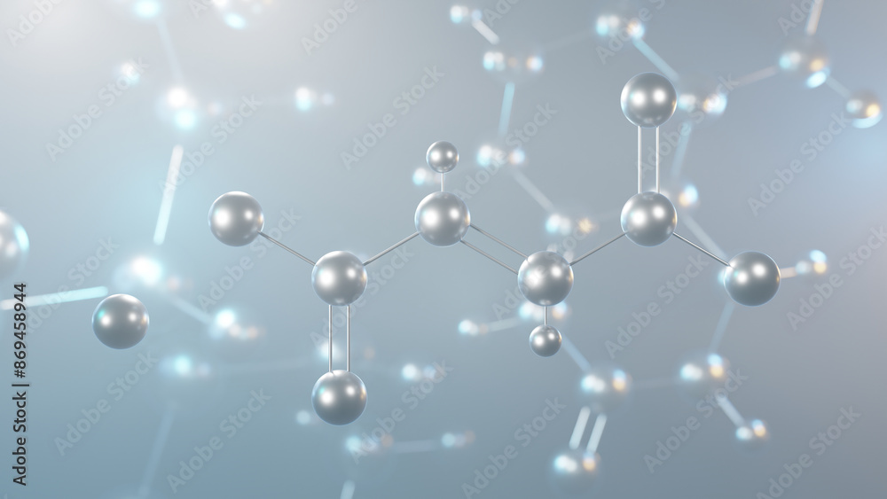 iron(ii) fumarate molecular structure, 3d model molecule, ferrous fumarate, structural chemical formula view from a microscope iron(ii) fumarate molecular structure, 3d model molecule, ferrous fumarate, structural chemical formula view from a microscope