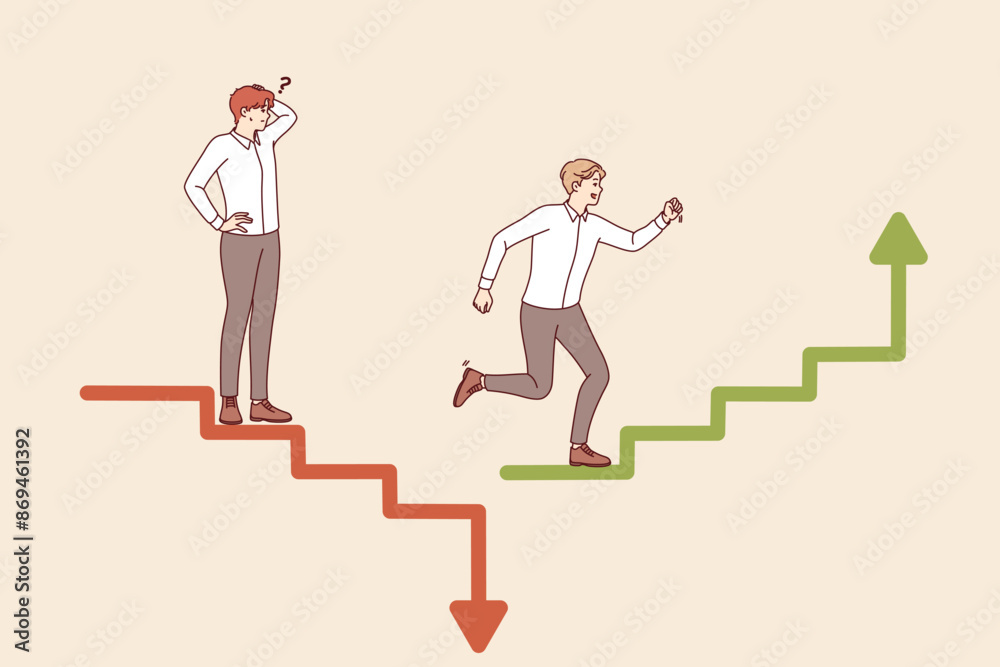 Business competition on investment exchange leads to loss of money or receipt of excess profits from competing men. Guy uses strategy to escape collapsing stock market during crisis. Business competition on investment exchange leads to loss of money or receipt of excess profits from competing men. Guy uses strategy to escape collapsing stock market during crisis.