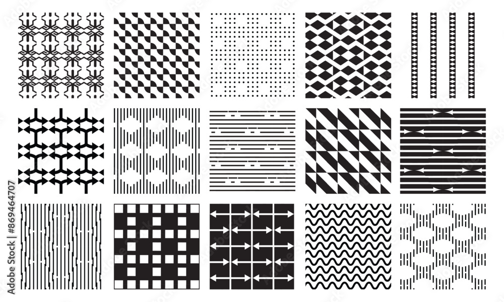 15 Pattern geometric designs bundle. 15 Pattern geometric designs bundle.
