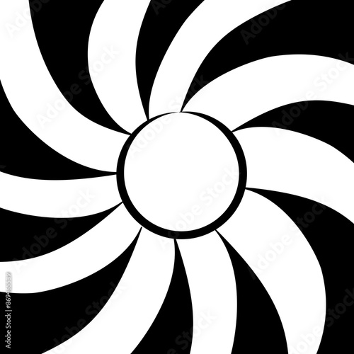 Abstract background inside of a gun barrel. Spiraled interior of a gun. 007 logo. Abstract background.