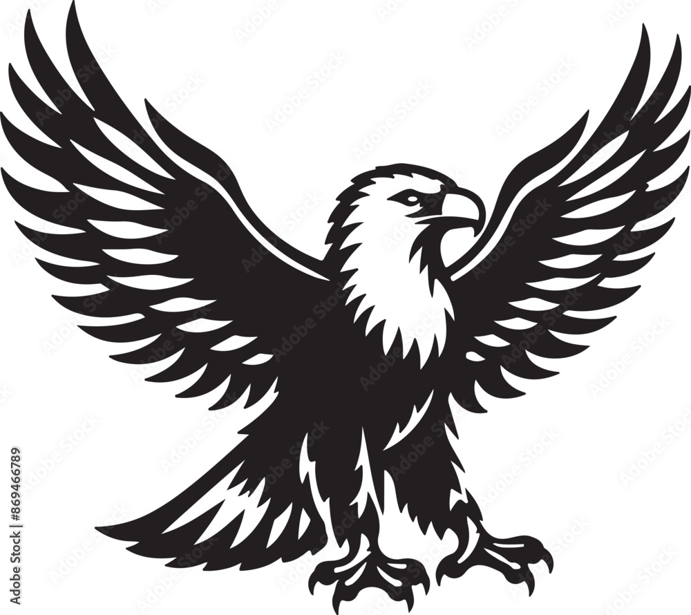 Eagle head silhouette Eagle head silhouette