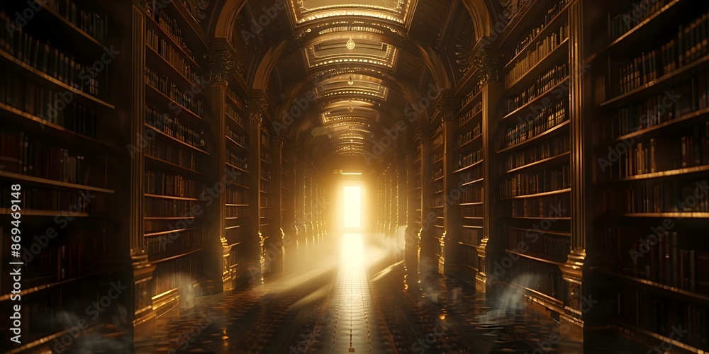 Ancient library discovery of alien entity in 4k virtual animation background. Concept Ancient Library, Discovery, Alien Entity, 4K Virtual Animation, Background Ancient library discovery of alien entity in 4k virtual animation background. Concept Ancient Library, Discovery, Alien Entity, 4K Virtual Animation, Background