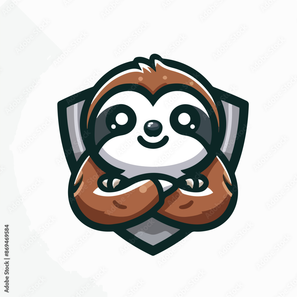Obraz premium Cute sloth vector design Art 