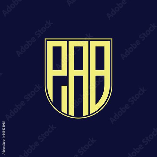 pab letter logo design