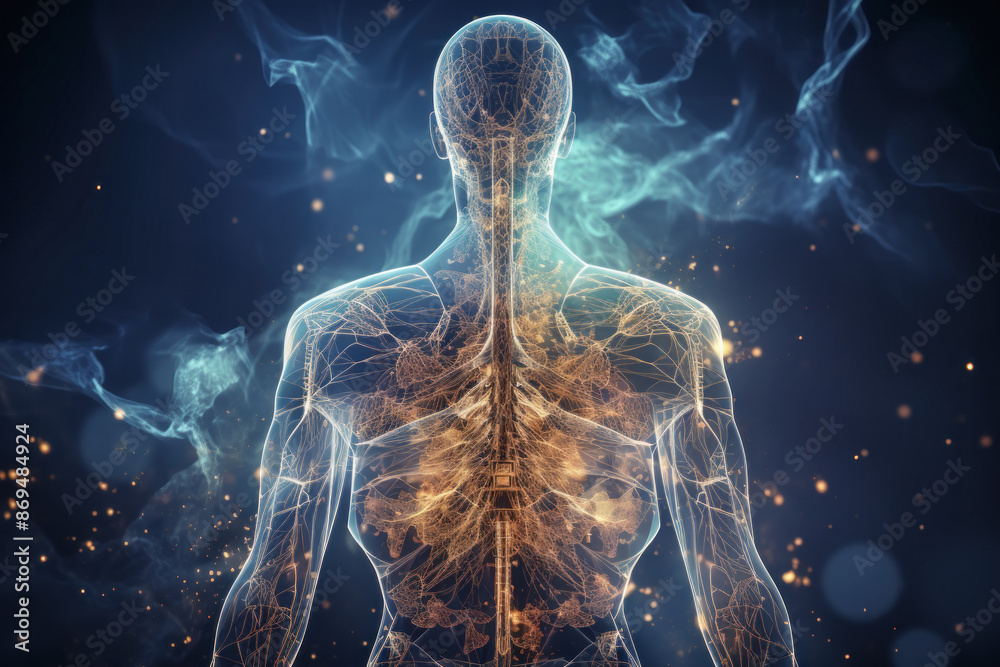 Digital Visualization of Human Nervous System and Lungs