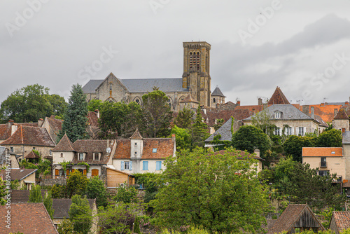 the medieval town of Gramat, in the south west of France photo