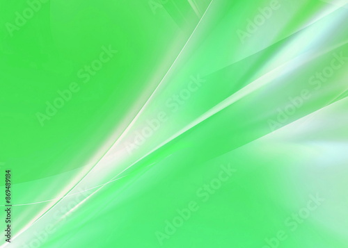 Abstract neon green background with soft white waves. Neon green background with white curved wavy lines with copy space for text