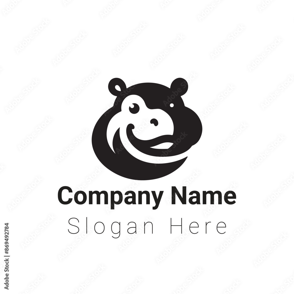 Hippopotamus Vector Design, Illustration Hippopotamus Vector Design, Illustration