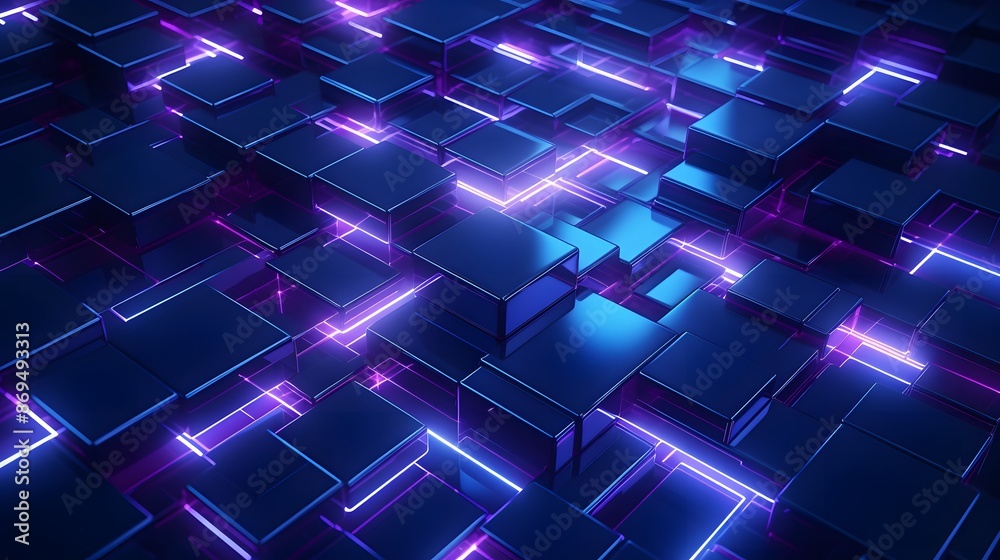 3d rendering of purple and blue abstract geometric background. Scene for advertising, technology, showcase, banner, game, sport, cosmetic, business, metaverse. Sci-Fi Illustration. Product display 3d rendering of purple and blue abstract geometric background. Scene for advertising, technology, showcase, banner, game, sport, cosmetic, business, metaverse. Sci-Fi Illustration. Product display