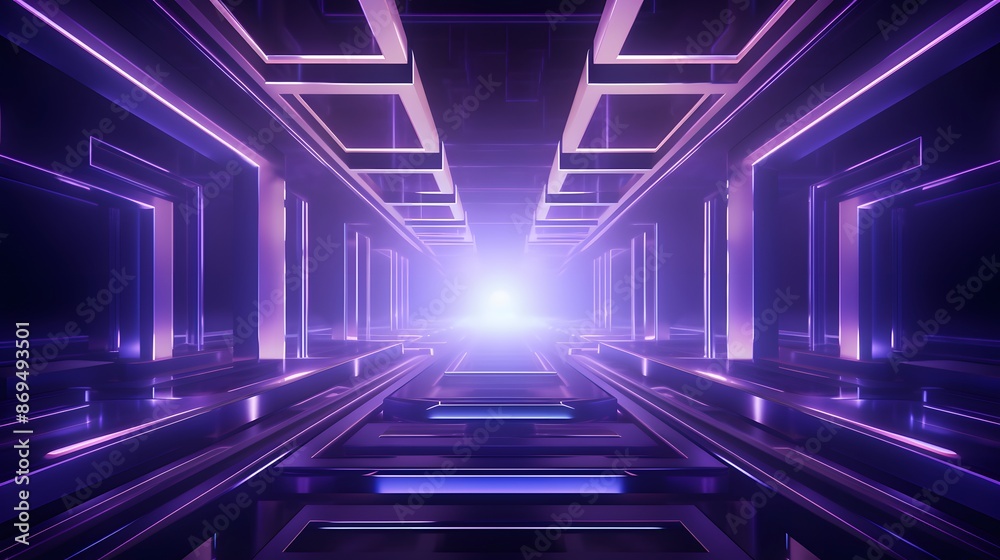 3d rendering of purple and blue abstract geometric background. Scene for advertising, technology, showcase, banner, game, sport, cosmetic, business, metaverse. Sci-Fi Illustration. Product display 3d rendering of purple and blue abstract geometric background. Scene for advertising, technology, showcase, banner, game, sport, cosmetic, business, metaverse. Sci-Fi Illustration. Product display