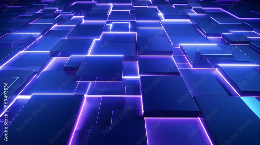 3d rendering of purple and blue abstract geometric background. Scene for advertising, technology, showcase, banner, game, sport, cosmetic, business, metaverse. Sci-Fi Illustration. Product display 3d rendering of purple and blue abstract geometric background. Scene for advertising, technology, showcase, banner, game, sport, cosmetic, business, metaverse. Sci-Fi Illustration. Product display