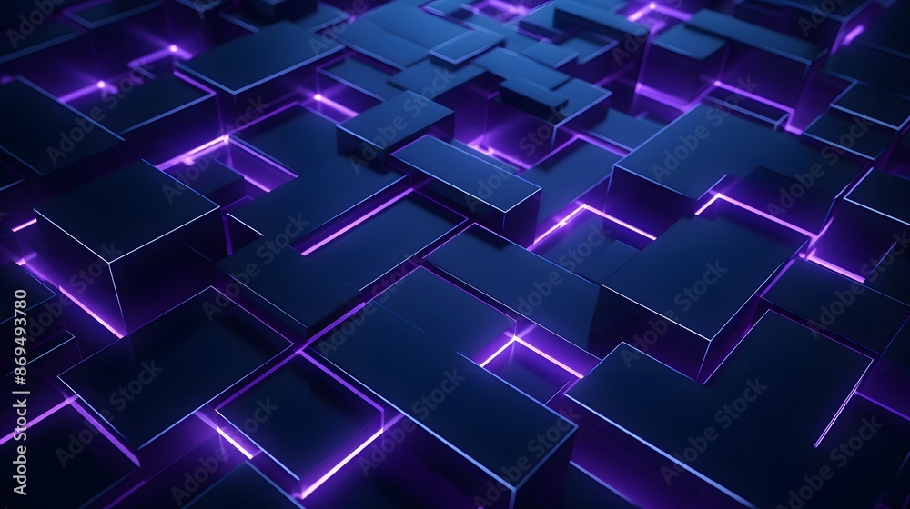 3d rendering of purple and blue abstract geometric background. Scene for advertising, technology, showcase, banner, game, sport, cosmetic, business, metaverse. Sci-Fi Illustration. Product display 3d rendering of purple and blue abstract geometric background. Scene for advertising, technology, showcase, banner, game, sport, cosmetic, business, metaverse. Sci-Fi Illustration. Product display