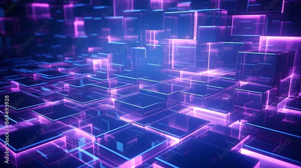 3d rendering of purple and blue abstract geometric background. Scene for advertising, technology, showcase, banner, game, sport, cosmetic, business, metaverse. Sci-Fi Illustration. Product display 3d rendering of purple and blue abstract geometric background. Scene for advertising, technology, showcase, banner, game, sport, cosmetic, business, metaverse. Sci-Fi Illustration. Product display