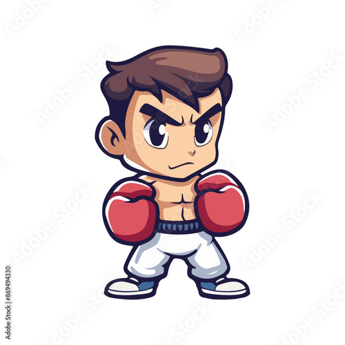 boxing athlete vector