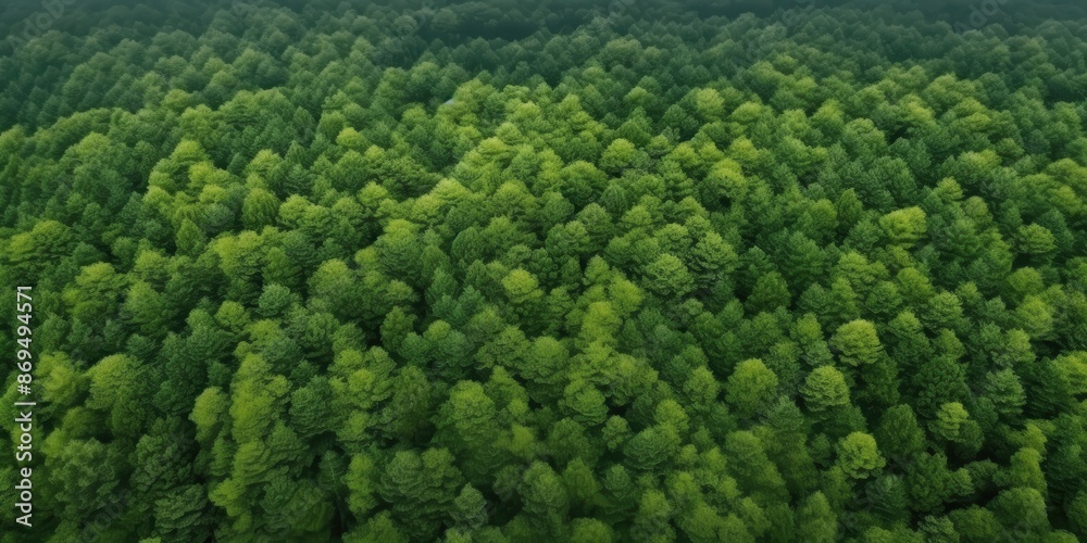 Aerial View of a Lush Green Forest Aerial View of a Lush Green Forest