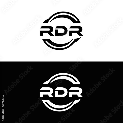  RDR logo. R D R design. White RDR letter. RDR, R D R letter logo design. Initial letter RDR linked circle uppercase monogram logo. R D R letter logo vector design. top logo, Most Recent, Featured, photo