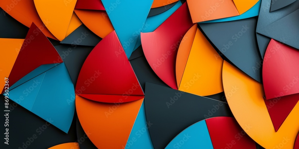 Abstract background of multicolored curved shapes. 3d rendering. Abstract background of multicolored curved shapes. 3d rendering.