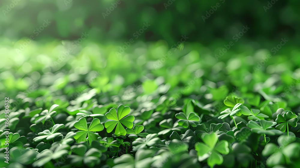 Shamrock background, St. Patrick's Day theme Shamrock background, St. Patrick's Day theme