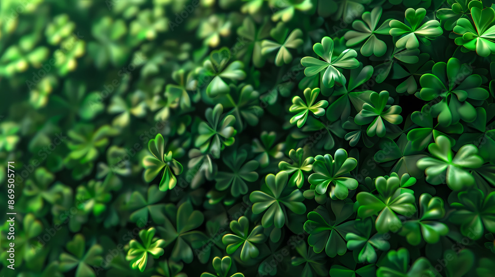 Shamrock background, St. Patrick's Day theme Shamrock background, St. Patrick's Day theme