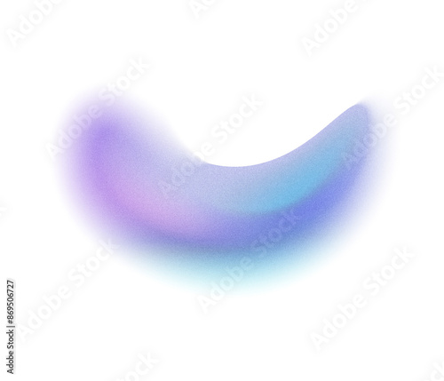 Holo gradient shape and noise texture, blurred, transparent background photo