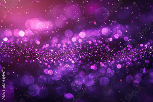 Purple Glitter Bokeh Background