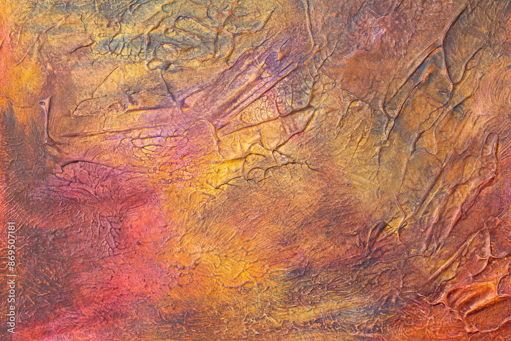 Abstract colorful grunge painting surface texture background