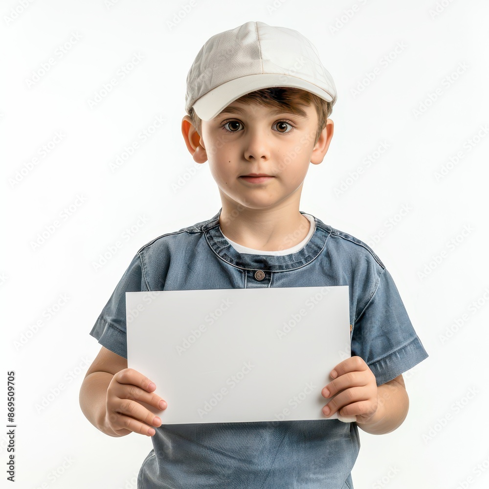cute little professional Driver standing and hand holds a white acrylic sheet, looking directly at the camera with an attentive expression isolated on white background cute little professional Driver standing and hand holds a white acrylic sheet, looking directly at the camera with an attentive expression isolated on white background
