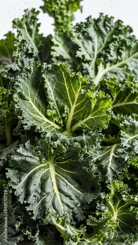 kale isolated on white background