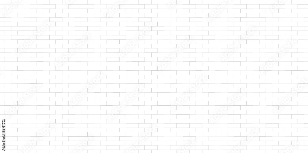 Fototapeta premium White brick wall background. bricks pattern. seamless brick wall.
