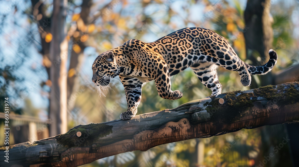 Obraz premium leopard in the tree