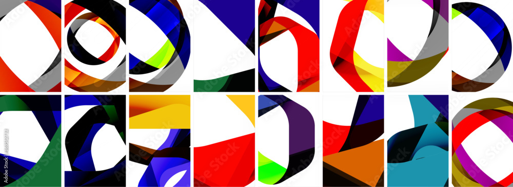 Collection of abstract background with waves, colorful shapes and 3d shadow effect. Vector Illustration For Wallpaper, Banner, Background, Card, Book Illustration, landing page Collection of abstract background with waves, colorful shapes and 3d shadow effect. Vector Illustration For Wallpaper, Banner, Background, Card, Book Illustration, landing page