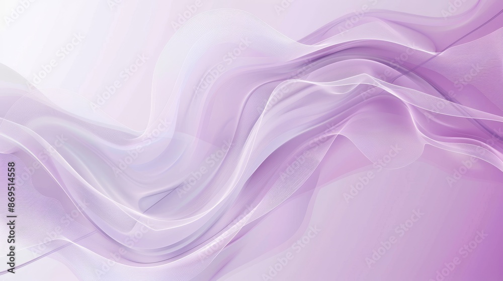 Abstract Purple and White Swirling Waves Abstract Purple and White Swirling Waves