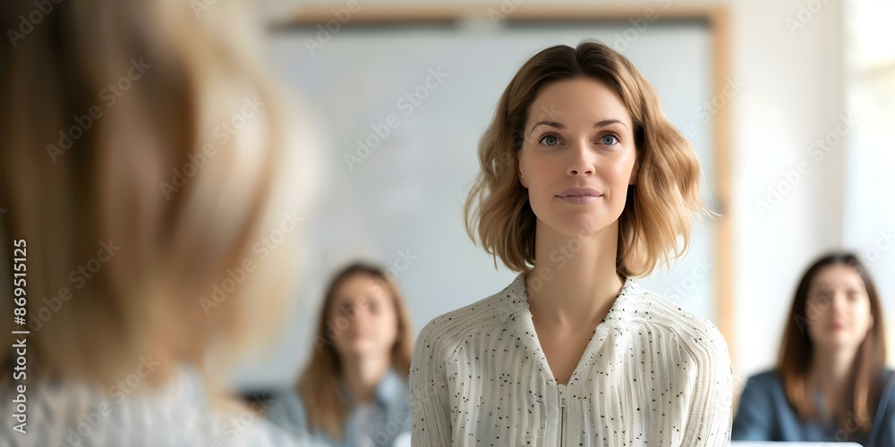 Teacher instructing students in a classroom. Concept Classroom Instruction, Teaching Methods, Student Engagement, Educational Environment Teacher instructing students in a classroom. Concept Classroom Instruction, Teaching Methods, Student Engagement, Educational Environment