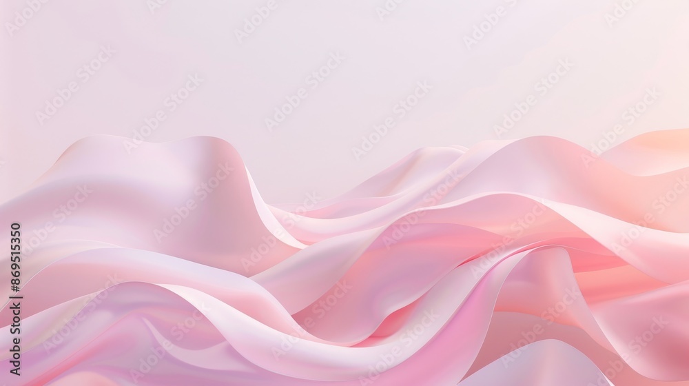 Fototapeta premium Abstract Pink Waves Background