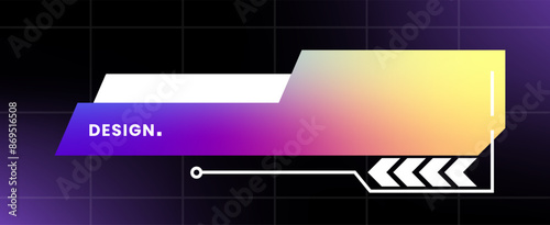 Modern pop up window illustration. Futuristic pop up interface.