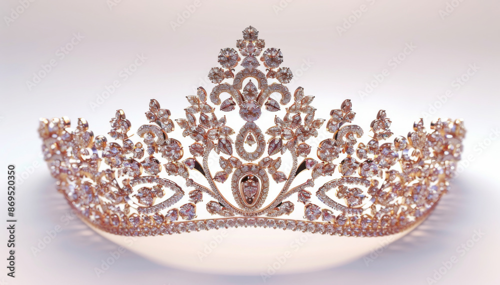 Sparkling Diamond Crown with Intricate Design Sparkling Diamond Crown with Intricate Design