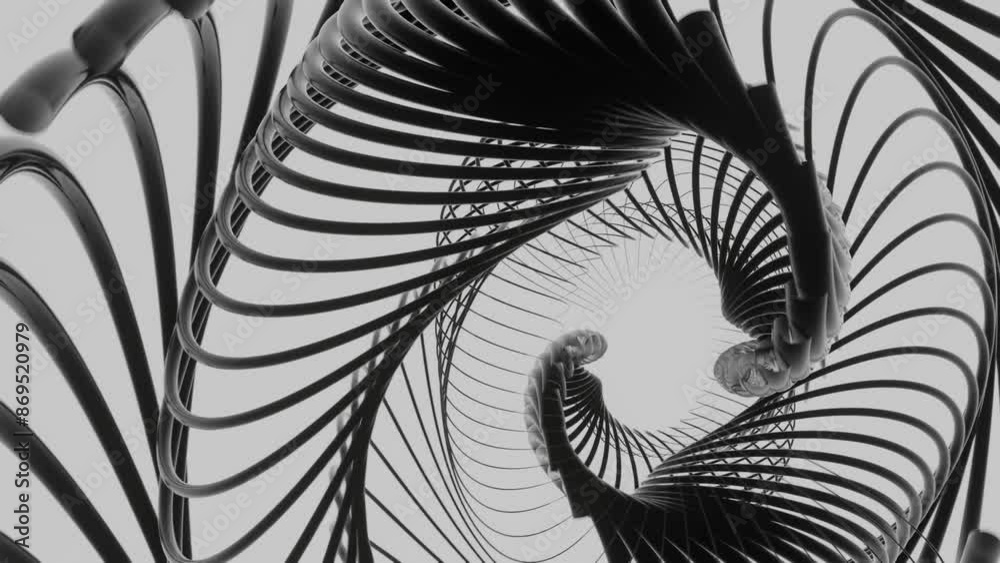 black and white animation. abstract background