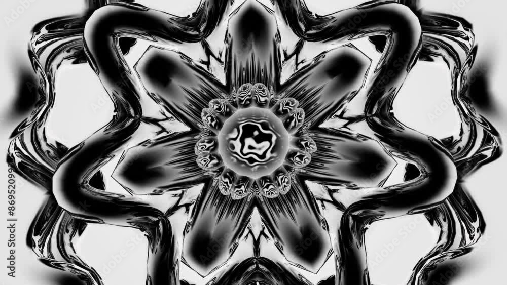 black and white animation. abstract background