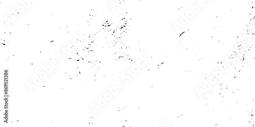Scattered black stains and scratches on a white wall surface. Abstract vector noise. Small particles of debris and dust