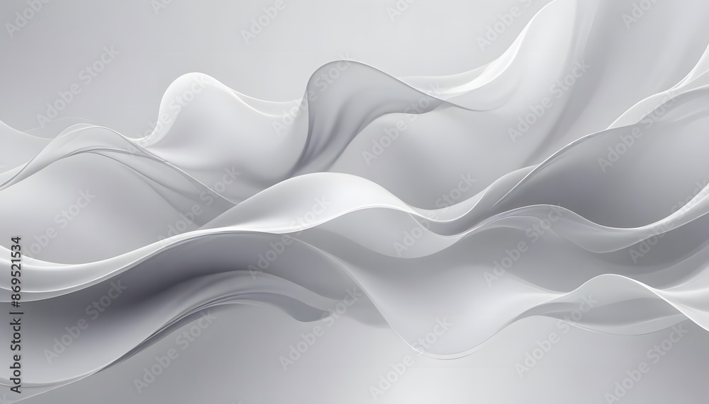 Gray and white abstract background with flowing particles. Digital future technology concept. Abstract white paper wave background and abstract gradient and white wave curve lines Gray and white abstract background with flowing particles. Digital future technology concept. Abstract white paper wave background and abstract gradient and white wave curve lines