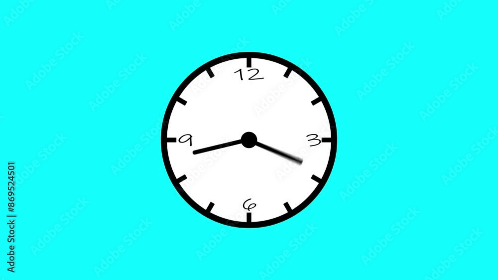 Abstract wall clock icon ,digital clock icon ,face clock icon animation on background Abstract wall clock icon ,digital clock icon ,face clock icon animation on background