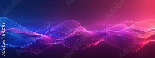 Abstract Waves in Neon Colors