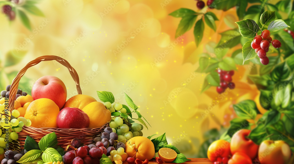 Tropical Fruit Basket Wallpaper Background
Tropical Fruit Basket Wallpaper Background