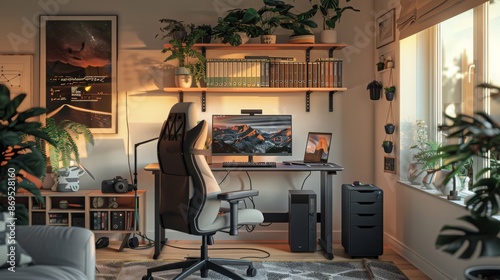 Cozy and Productive Gaming Room Setup for Streamers and Gamers